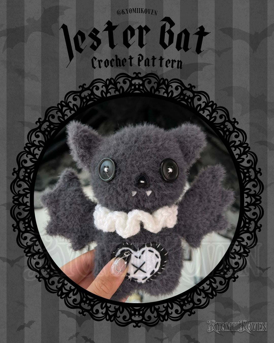 Jester Bat Crochet Pattern