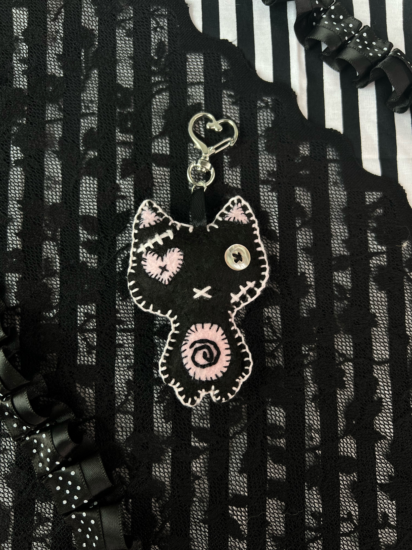 Pink Kitty Bag Charm