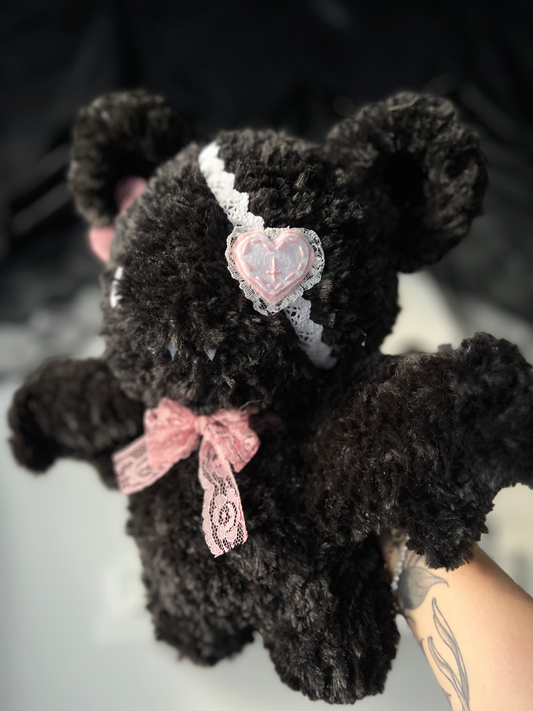 Black and Pink Bat Plush